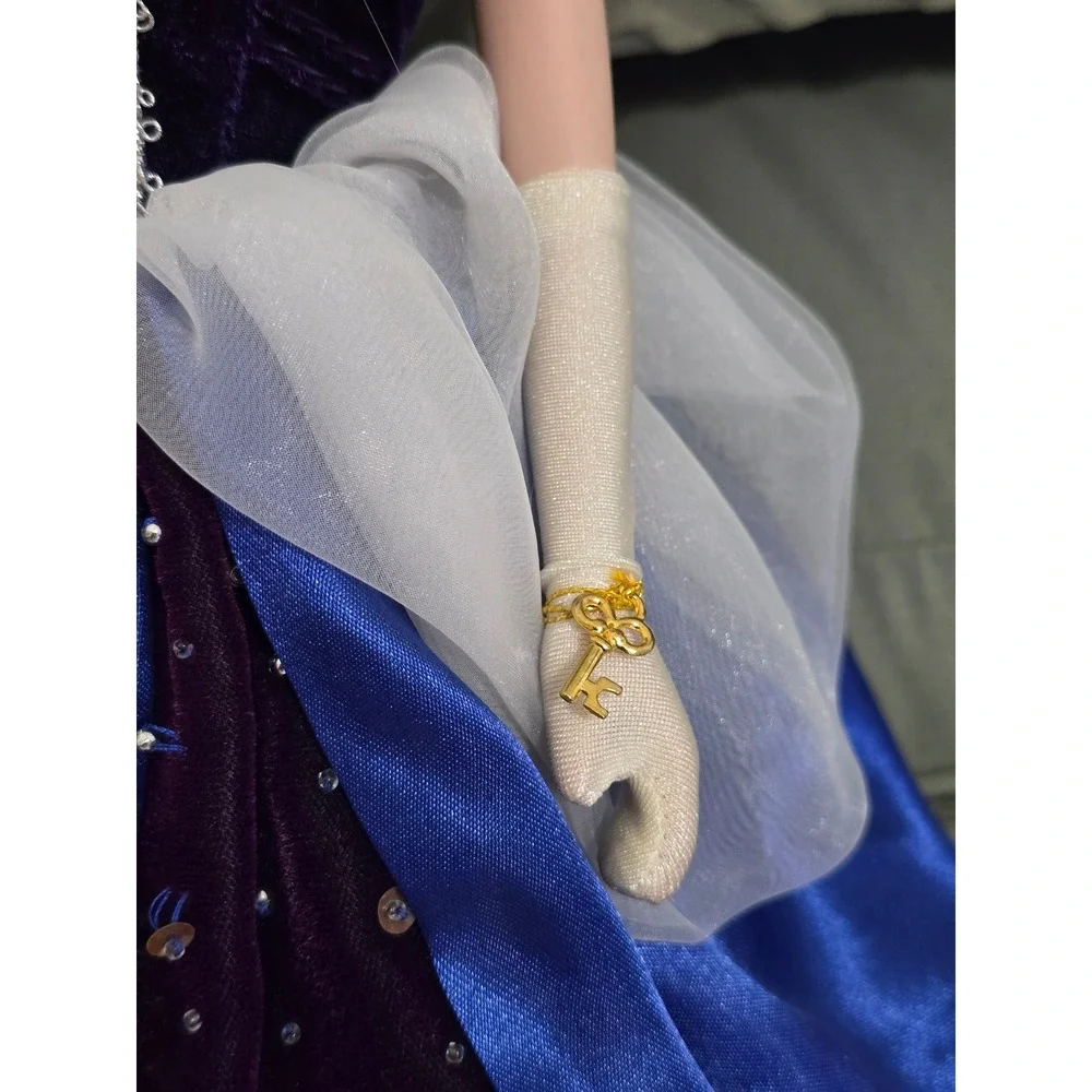 Cinderella Holiday Princess Porcelain Keepsake Doll Blue Velvet Winter Gown